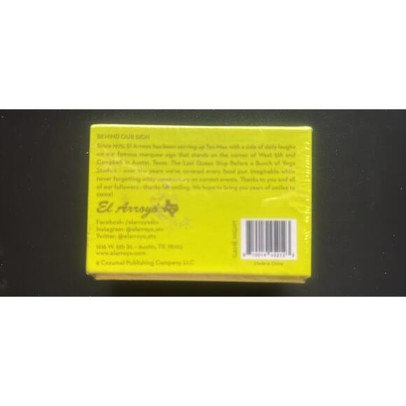 NEW El Arroyo Marquee Sign Comedy Funny Family Friendly Playing 52 Card Deck! - Picture 2 of 2